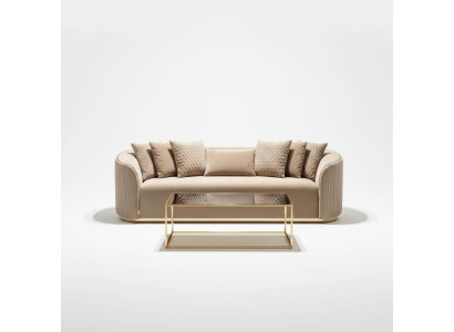 Bankstel 3-zits bankstellen Zit Modern Luxe Textiel Woonkamer Driezitter