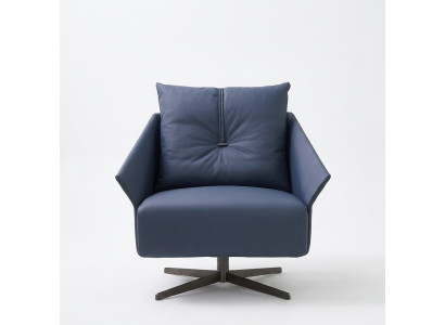 Fauteuil zits woonkamer blauw Modern design luxe zitmeubelen Relax club nieuw