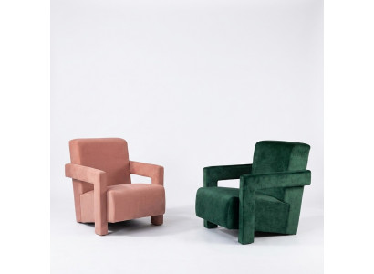 Moderne fauteuil televisiebank 1-zitsbank textiel stof banken 2x fauteuil