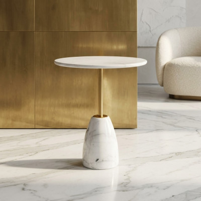 Salontafel luxe design marmeren bijzettafels woonkamer rond nieuw