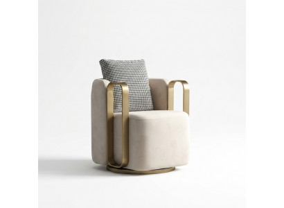 Ontwerp Luxe Fauteuil Stoel Bank 1-Zits Tv Lounge Ligbank Textiel