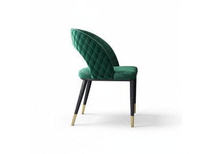 Eetkamerstoelen Woonkamer Groen stijlvolle stoel met houten poten Modern