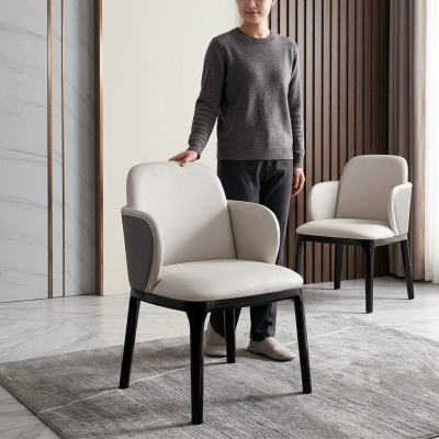Eetkamerstoelen Woonkamer luxe stijlvolle stoel met houten poten nieuw