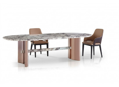 Eetkamer meubels roestvrij staal ovaal eettafel tafel design tafels luxe meubels
