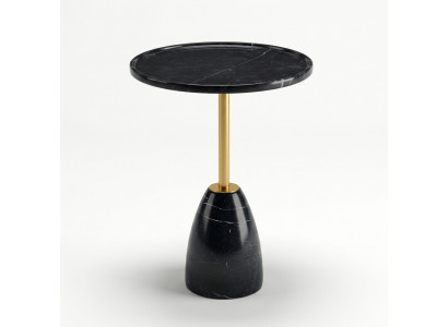 Marmer stijlvolle zwarte bijzettafel tafel luxe moderne salontafels