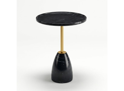 Marmer stijlvolle zwarte bijzettafel tafel luxe moderne salontafels