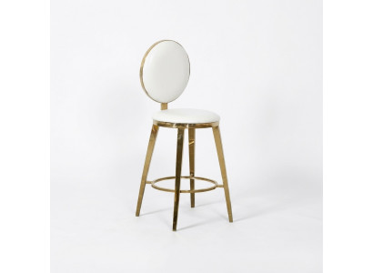 Ontwerper Wit gestoffeerde eetkamerstoelen Luxe textiel Eenzitter