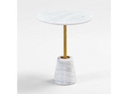 Witte ronde marmeren tafels metalen meubels bijzettafels ontwerper tafel