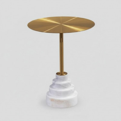 Moderne salontafel Luxe metalen bijzettafel bijzettafels Woonkamer Rond nieuw