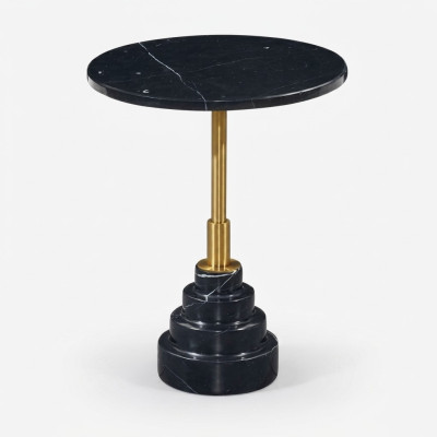 Bijzettafels Woonkamer Rond Modern Zwart Salontafel Luxe Marmeren Tafel