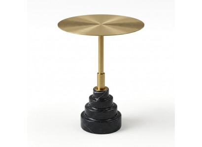 Bijzettafel Tafel Ontwerp Luxe Tafels Meubels Roestvrij staal Ronde Metaal Goud