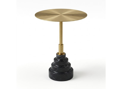 Bijzettafel Tafel Ontwerp Luxe Tafels Meubels Roestvrij staal Ronde Metaal Goud