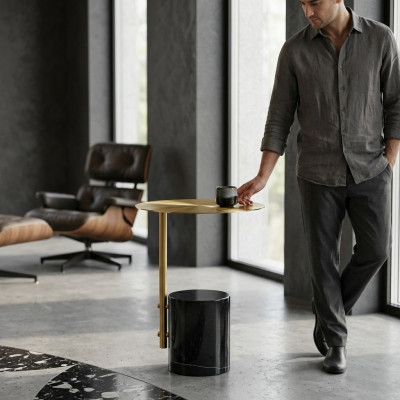 Bijzettafels woonkamer Rond Hoogwaardig Modern luxe Salontafel Metaal