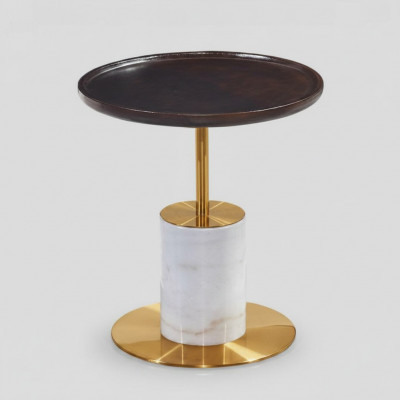 Ontwerper Witte koffietafel Luxe bijzettafel Stijlvol meubilair Tafel