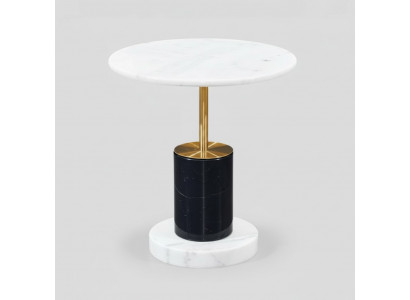 Witte marmerimitatie bijzettafel ontwerper ronde stijl bijzettafel tafel