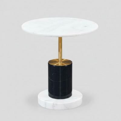 Witte bijzettafel rund woonkamer tijdschrifttafels stijl bijzettafels tafel