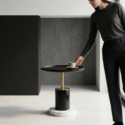 Ontwerper Ronde Koffietafel Luxe Bijzettafels Woonkamertafel Meubels