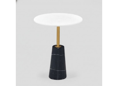 Luxe ronde marmeren bijzettafel Hoogwaardige tafel Salontafel Meubilair