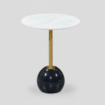 Zwart-wit bijzettafel marmer meubelontwerper woonkamer salontafels.