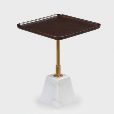 Witbruine metalen tafel Designer bijzettafels Luxe salontafels Nieuw