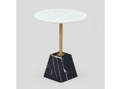 Ontwerper Ronde bijzettafel Luxe marmeren bijzettafels Stijlvol meubilair