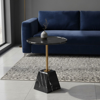 Zwarte bijzettafel, designer bijzettafels, stijlvolle salontafels
