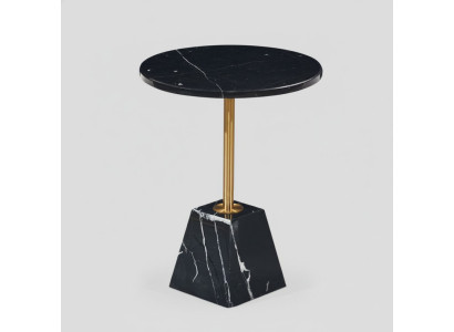 Zwarte salontafel bijzettafel ontwerptafel woonkamer