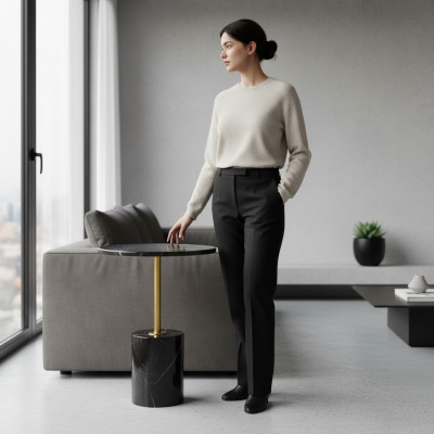 Ronde salontafel Ontwerper woonkamertafels Bijzettafel Salontafels