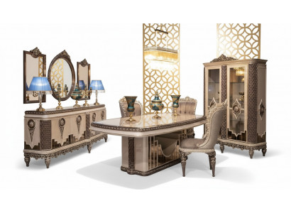 Klassieke dauw Esszimmer Set Luxe set Eettafel Stoelen Dressoir
