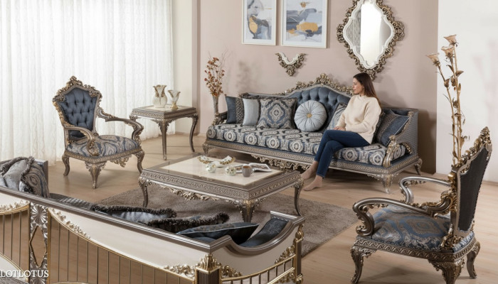 Sofaset 3+1+1 zits Luxe meubels Sofaset bank bank stoffering 3-delig Nieuw