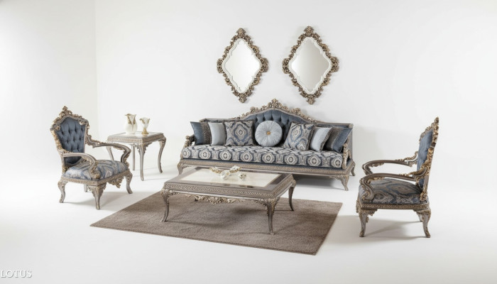 Sofaset 3+1+1 zits Luxe meubels Sofaset bank bank stoffering 3-delig Nieuw