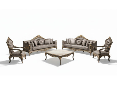 Luxe Chesterfield Klassieke bankstel 3+3+1 zits Stijlvolle bankstellen Bankstel