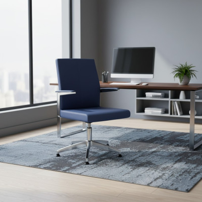 Moderne gamestoel blauw bureaustoel bureau draaistoel directiefauteuil nieuw