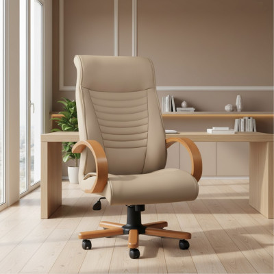 Luxe Gamingstoel Beige Bureaustoel Draaistoel Directiebureaustoel Nieuw
