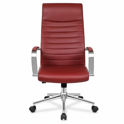 Kunstleren stoel ontwerp gestoffeerde fauteuil Rode stoelen Eetkamerstoel Bureaustoel