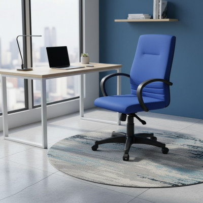 Kantoorstoel Gaming Eenpersoonsstoel Blauw Bureaustoel Bureaustoel Bureau Draaistoel