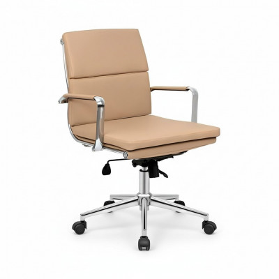 Luxe draaistoel Beige Gaming moderne eenpersoonskantoorstoel Bürostuhl Bürostuhl