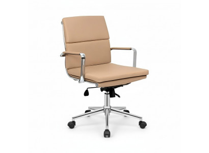Luxe draaistoel Beige Gaming moderne eenpersoonskantoorstoel Bürostuhl Bürostuhl