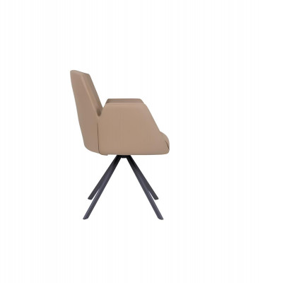 Stoelbekleding kunstleer bureaustoelen modern computerstoelen meubels beige nieuw.