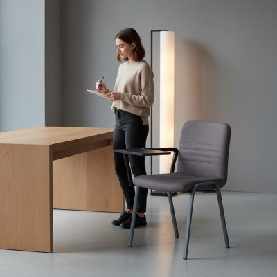 Kantoorstoel Luxe stoel Bureaustoel Textiel Designerstoel Metaal Meubels nieuw