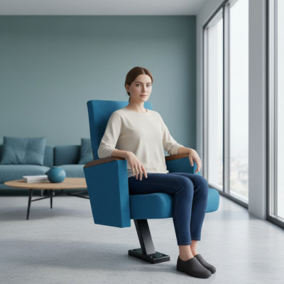 Bioscoopstoel Theaterstoel Beklede stoelen Voet met vaste montage Leunstoel