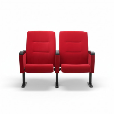 Art Deco fauteuil bankstoel 1-zits voor theaterontwerp Luxe Rood Textiel Nieuw