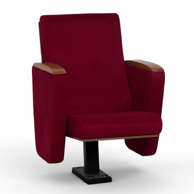 Fauteuil Art Deco Fauteuil Bankstoel 1-zits voor theater Design Luxe Rood Textiel Nieuw