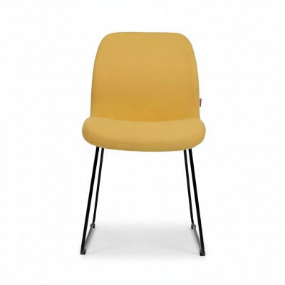 Stoelen Geel Luxe Design Gestoffeerde Stoel Kantoor Meubels Nieuw Eetkamer Textiel Meubels