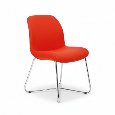 Stoelen Luxe Oranje Design gestoffeerde Stoelen Kantoor Meubilair Nieuwe Textielmeubels
