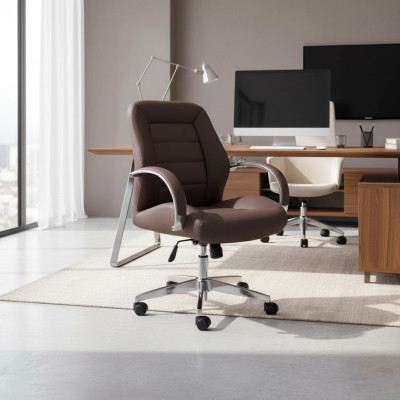 Fauteuil kunstleer bekleding Draaibare computerstoelen Meubels Kantoormeubilair Chefstoel