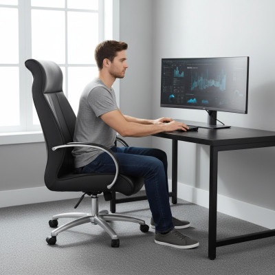 Chefsessel Stoel Kunstleer Bekleding Kantoor Stoel Draai Computer Stoelen nieuw