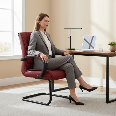 Wachtkamer Praktijk Kantoorinrichting Lederen Stoelen Fauteuils Vergaderstoel