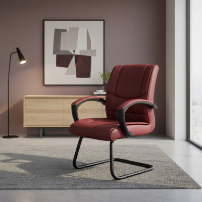 Wachtkamer Praktijk Kantoorinrichting Lederen Stoelen Fauteuils Vergaderstoel