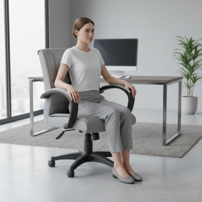 Luxe kantoorstoel bureaustoel gestoffeerde stoelen designmeubelen kantoor draaistoel